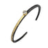 Ascendant Jewelry: Genesis “Gem Rise” Cuff, sterling, 18k, grey spinel