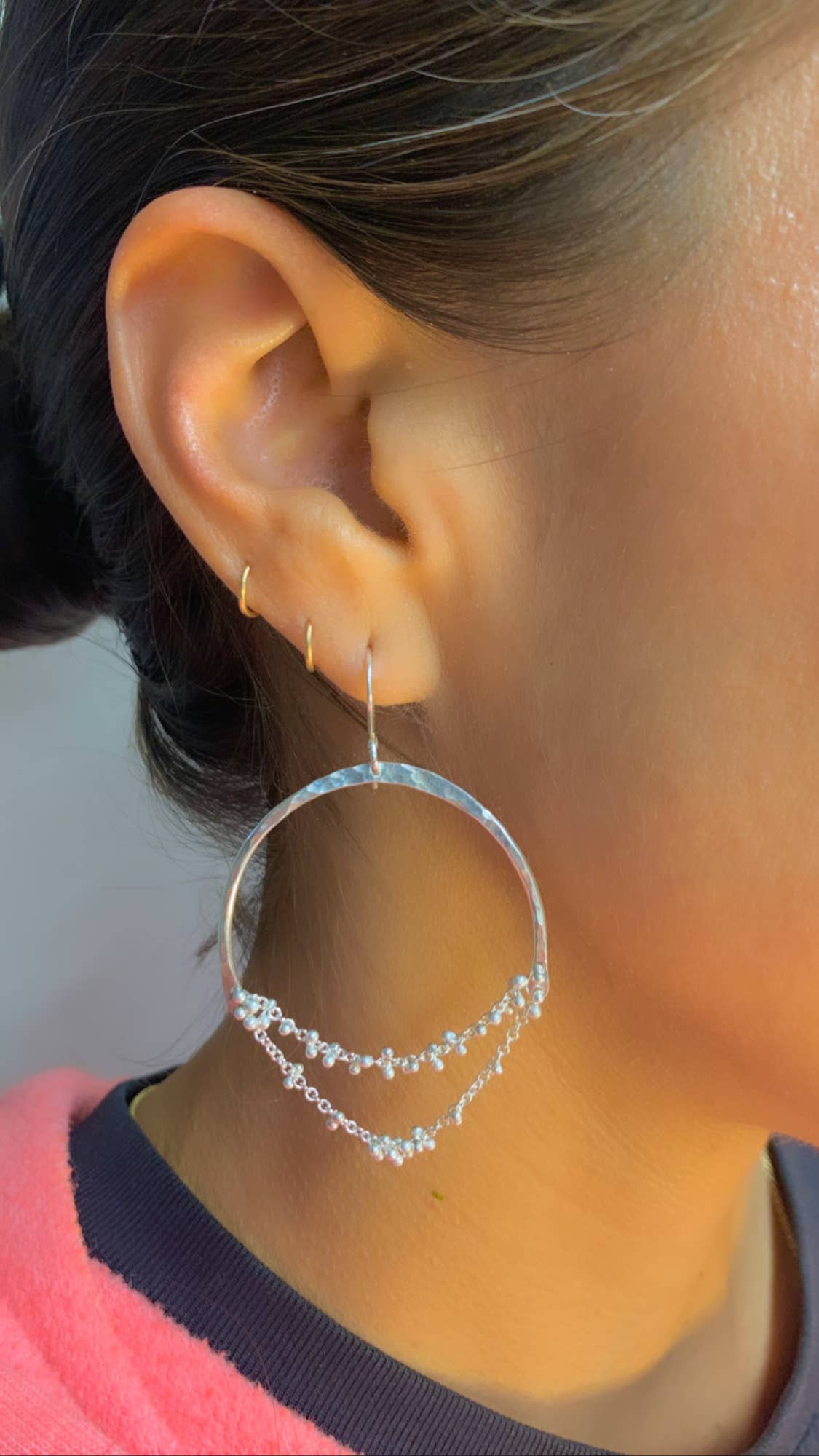 YedOmi Jewelry - Nara Chandelier Earrings: SS