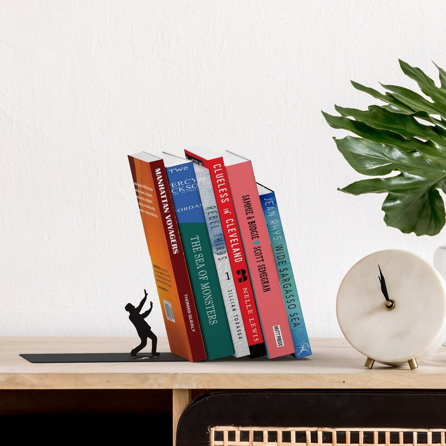 Artori Design LLC - Creative Metal Floating Bookend with Illusion Effect Regular
