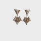 Zula:Stacked Triangle Statement Earrings