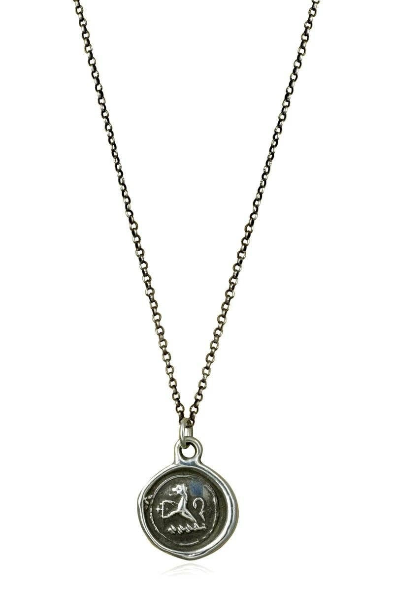 Plum And Posey: Lion Crosslet Fitchee - Crusades Lion Necklace