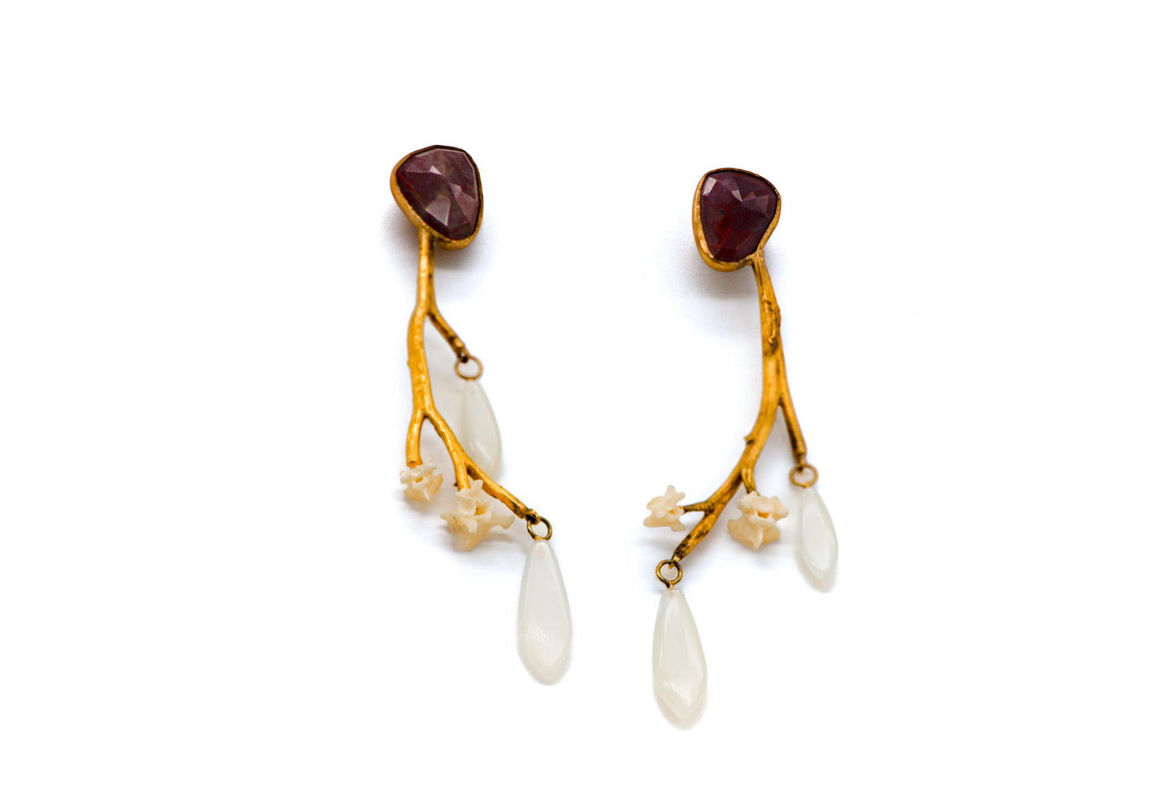 Anna Johnson: Mookaite Lilio Earrings