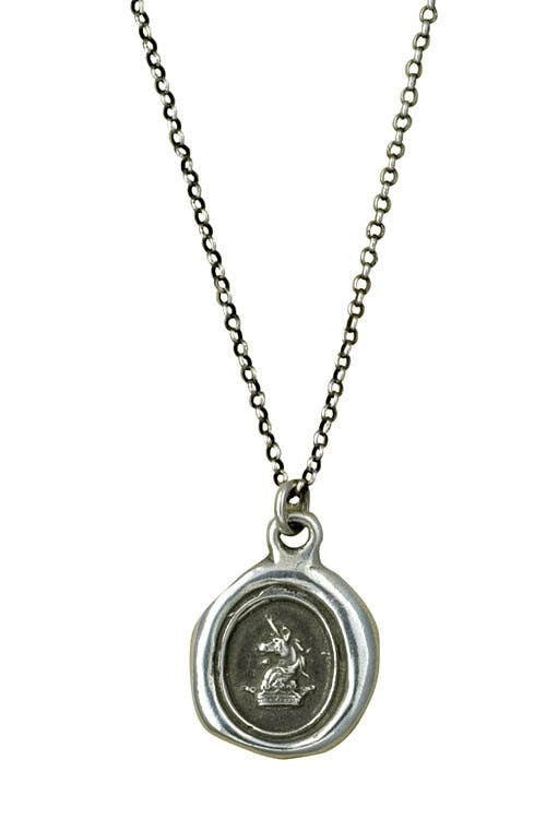 Plum and Posey - Unicorn and Crown Wax Seal Necklace