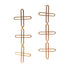 Emily Rogstad: Plus Chain Earrings, 22K VERMEIL